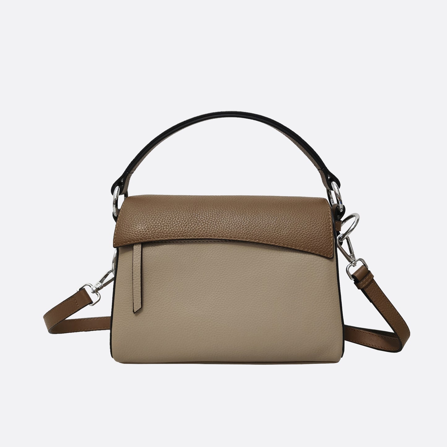 Women's genuine cowhide leather handbag Trika design