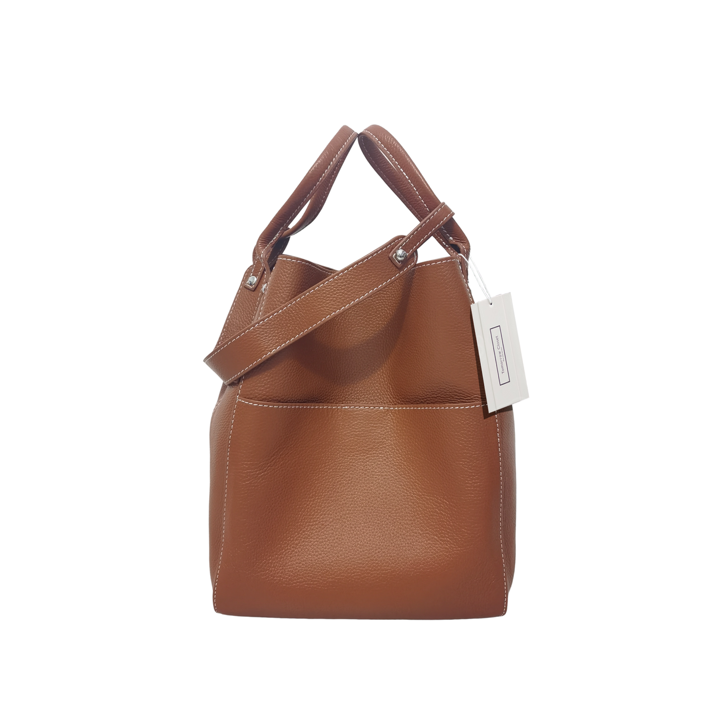 Women's genuine cowhide leather handbag Basket Lock V4 design