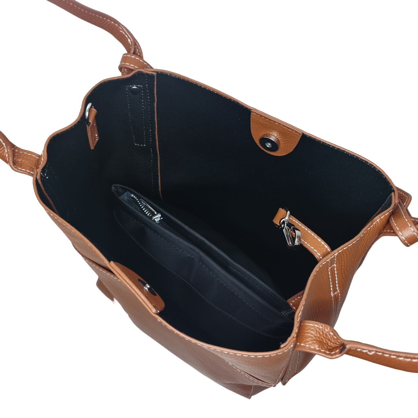 Women's genuine cowhide leather handbag Basket Lock V4 design