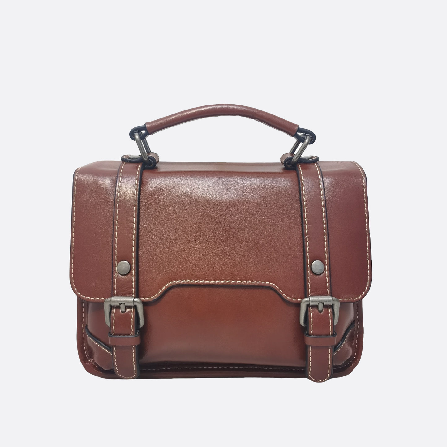 Women's genuine cowhide leather handbag Torba messenger design