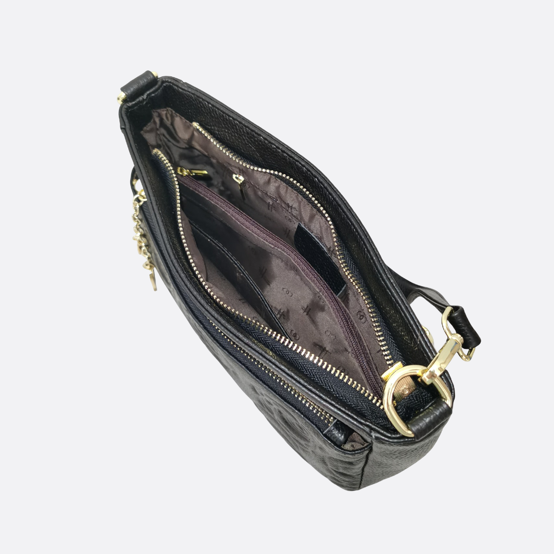 Women's genuine cowhide leather handbag Sternite Floral V2 design