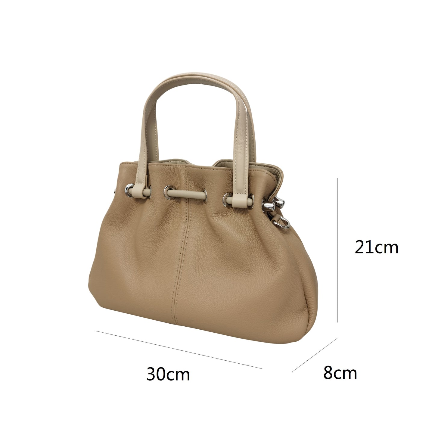 Women's genuine cowhide leather handbag Fuku design