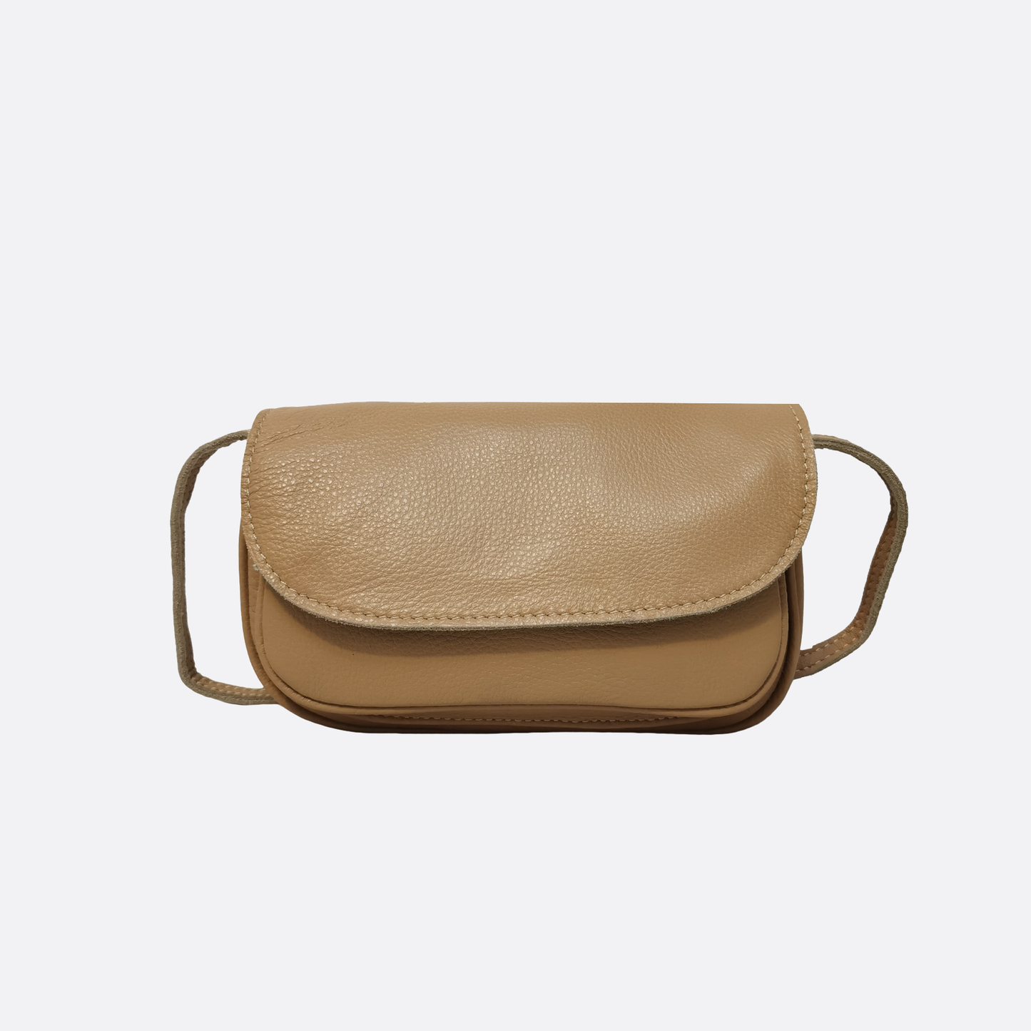 Women's genuine cowhide leather handbag Mini Messenger sling bag