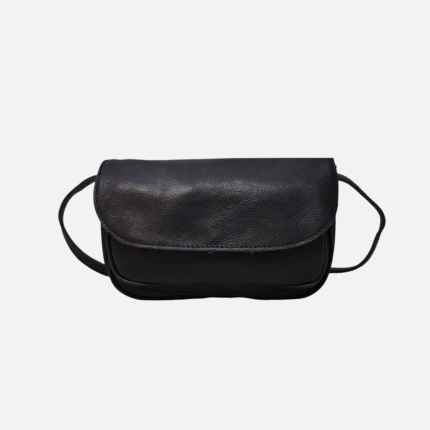 Women's genuine cowhide leather handbag Mini Messenger sling bag