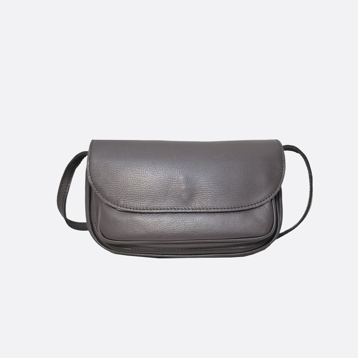 Women's genuine cowhide leather handbag Mini Messenger sling bag