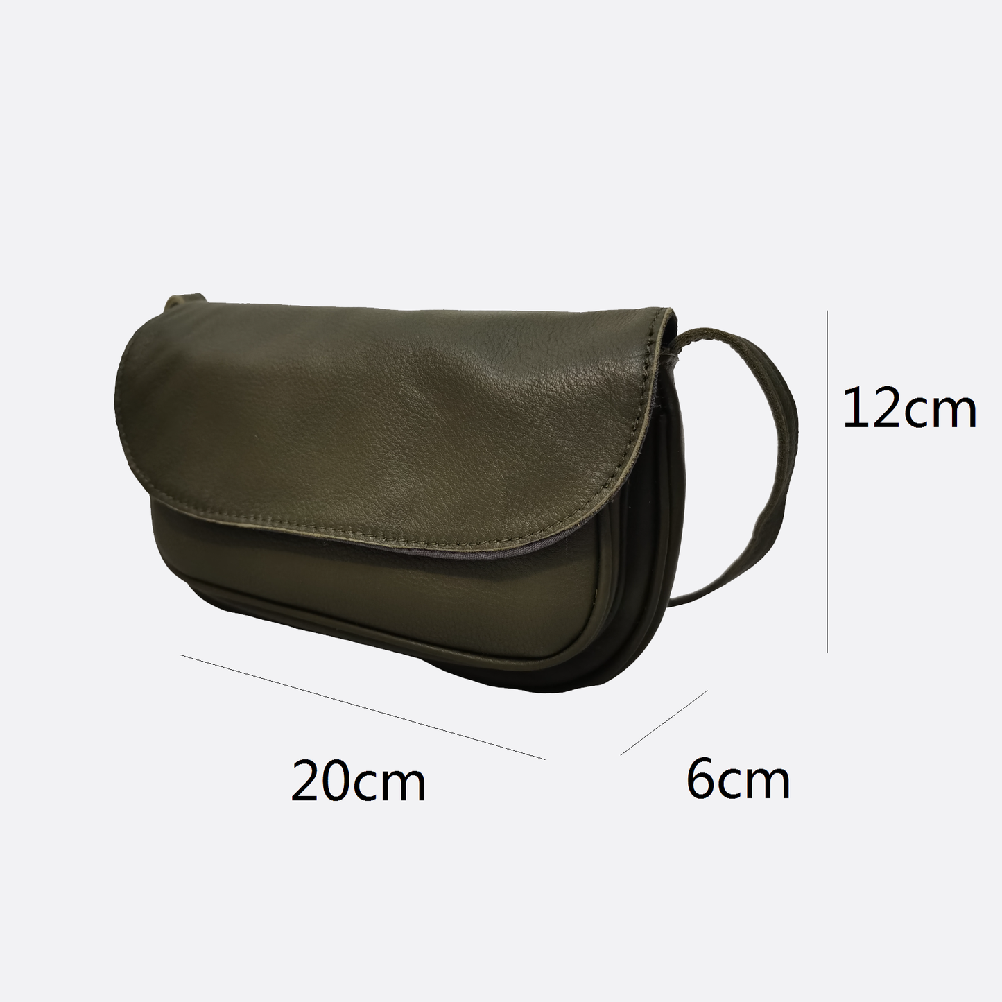 Women's genuine cowhide leather handbag Mini Messenger sling bag