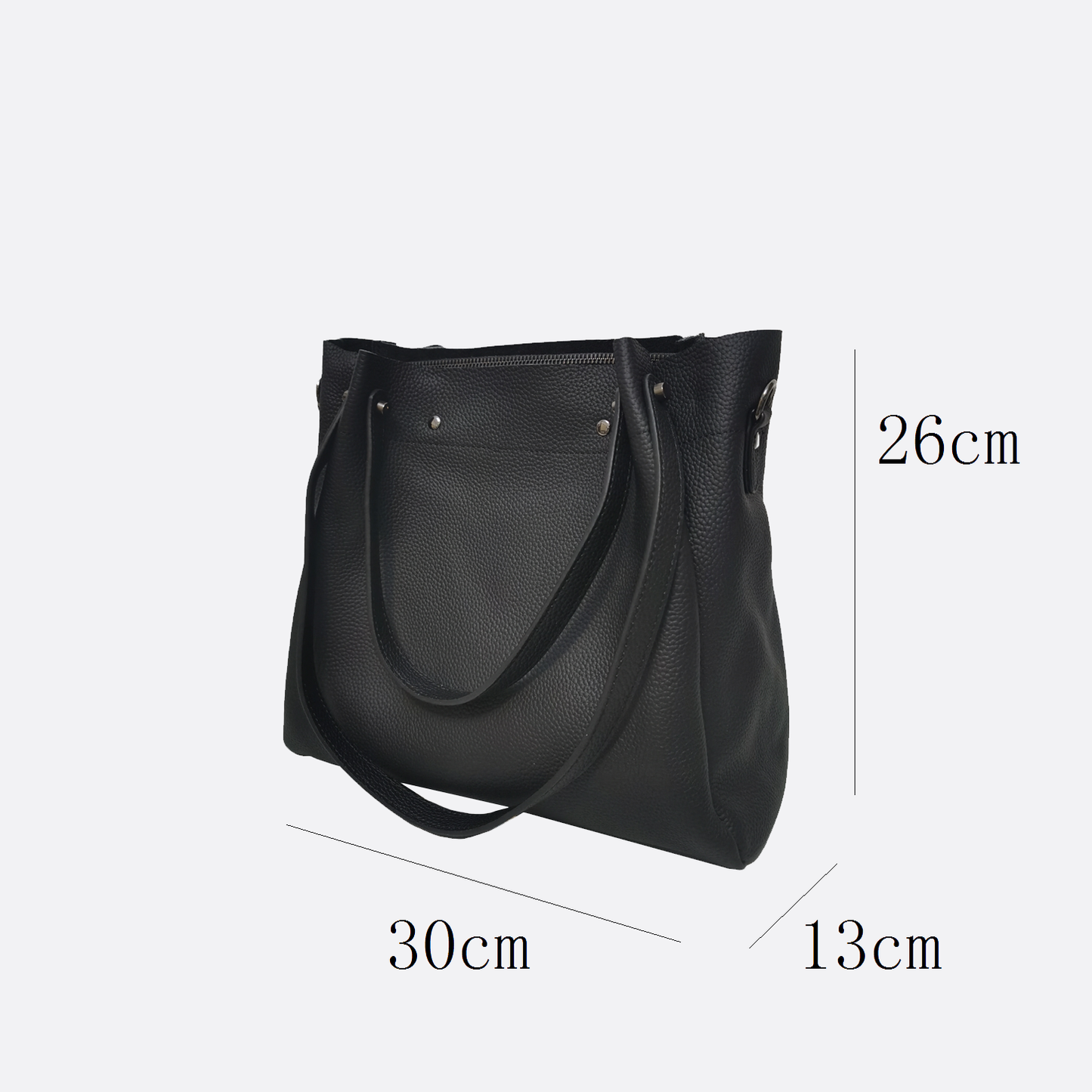 Women's genuine cowhide leather handbag Barbara design