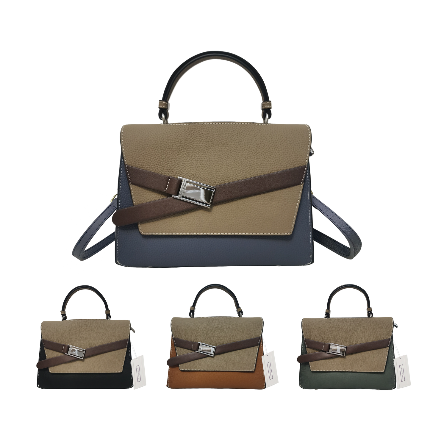 Women's cowhide leather handbag Lari V2 design