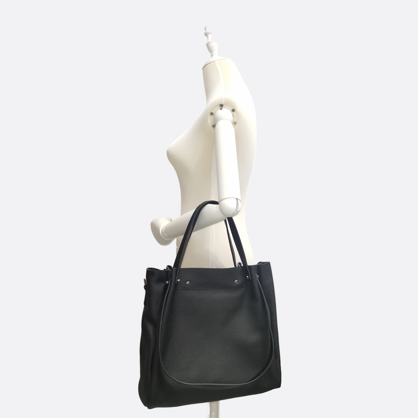 Women's genuine cowhide leather handbag Barbara design