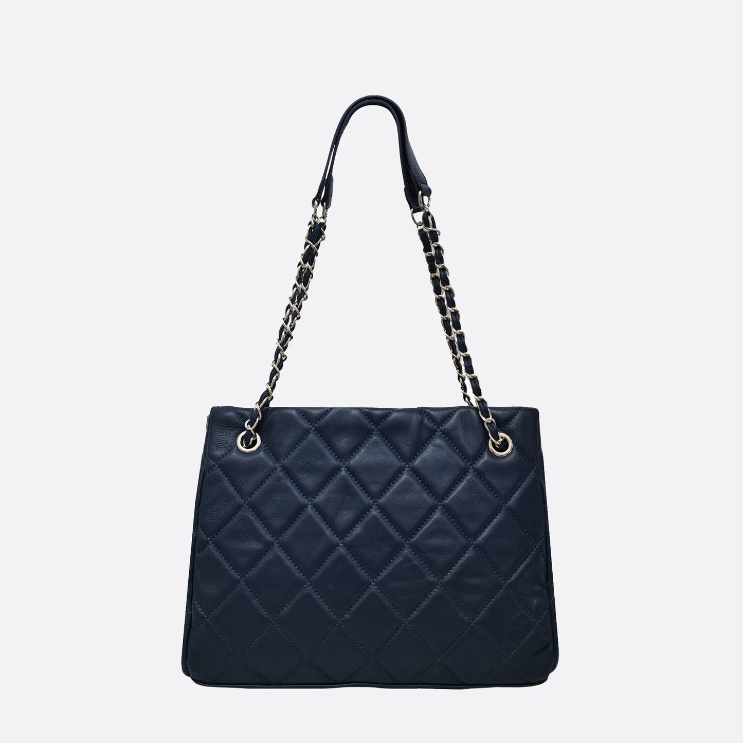 Women's lambskin leather crossbody tote bag Vyar design