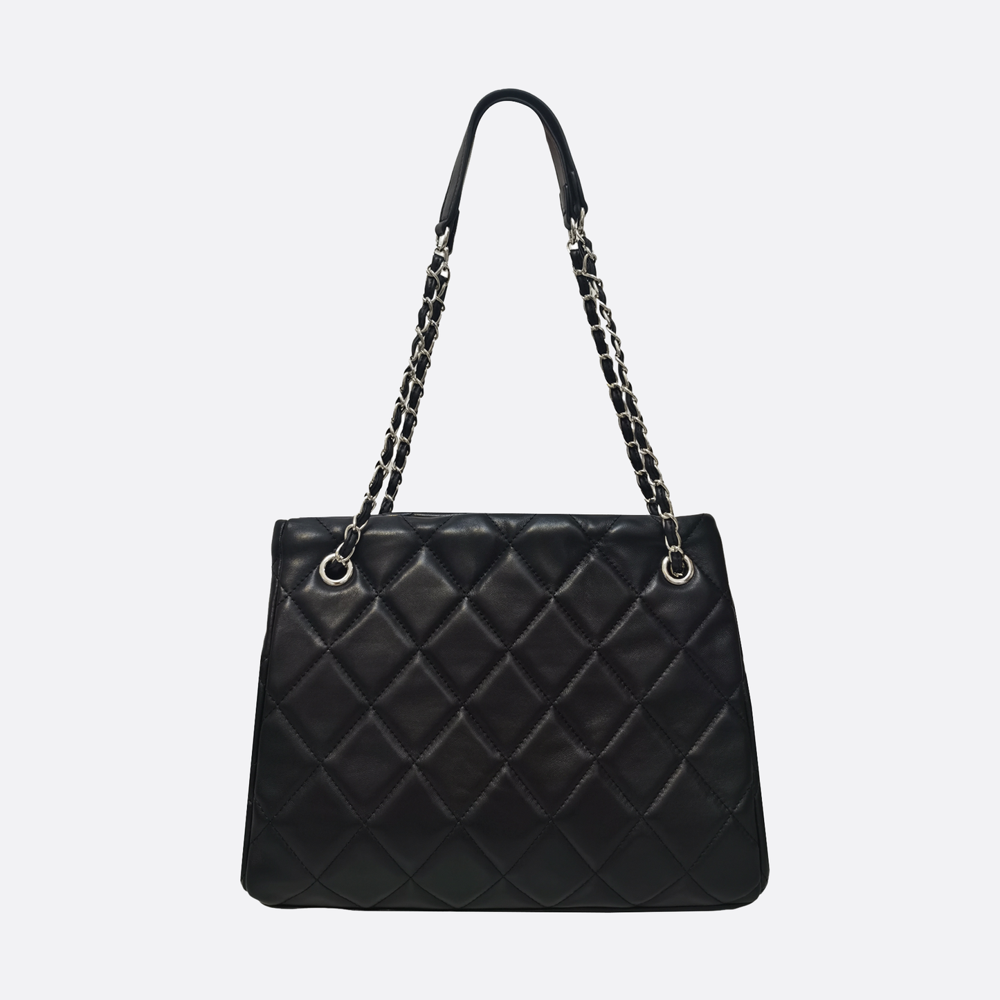 Women's lambskin leather crossbody tote bag Vyar design