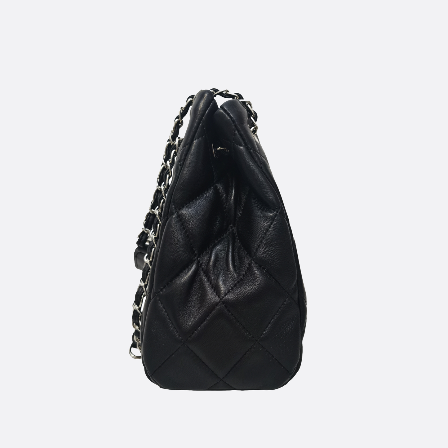 Women's lambskin leather crossbody tote bag Vyar design
