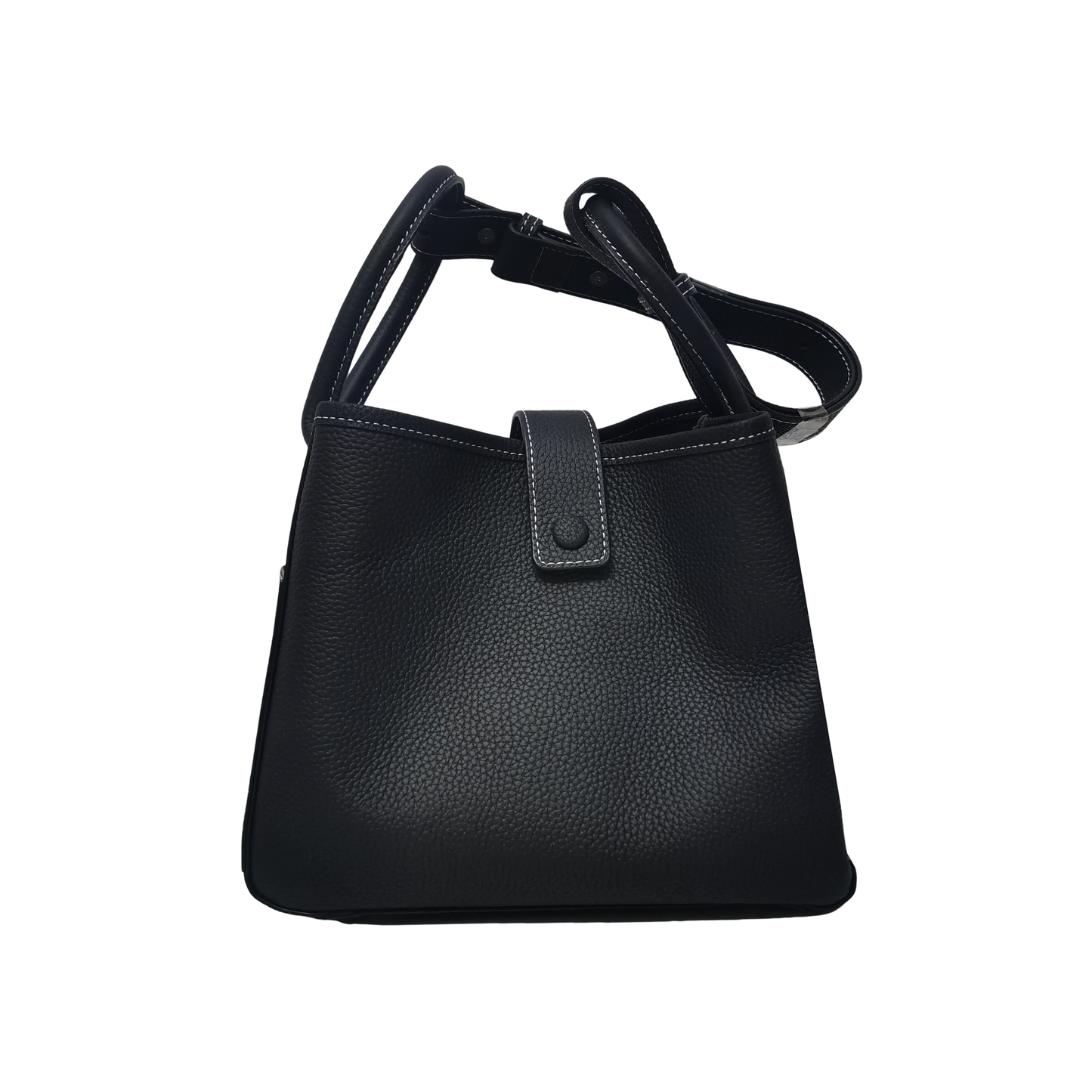 Women's genuine cowhide leather handbag Two handle design
