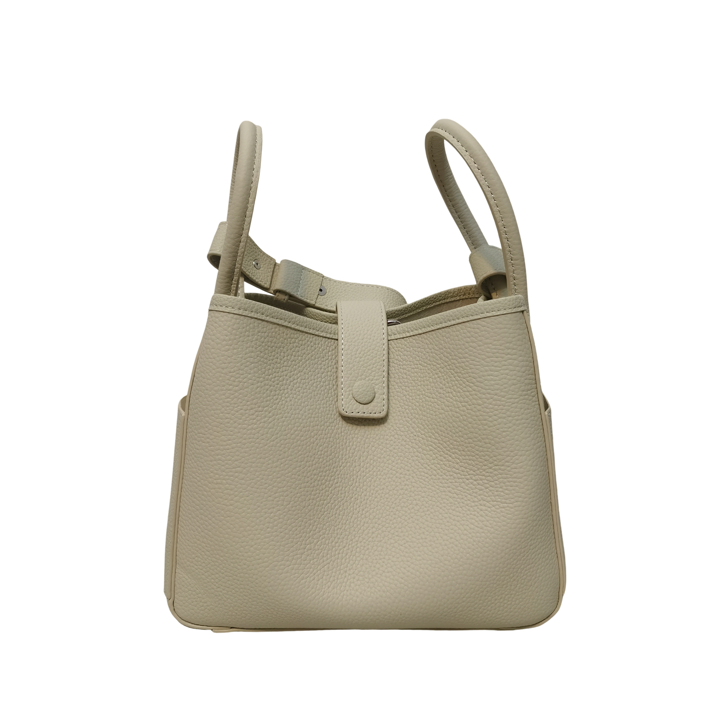 Women's genuine cowhide leather handbag Two handle design