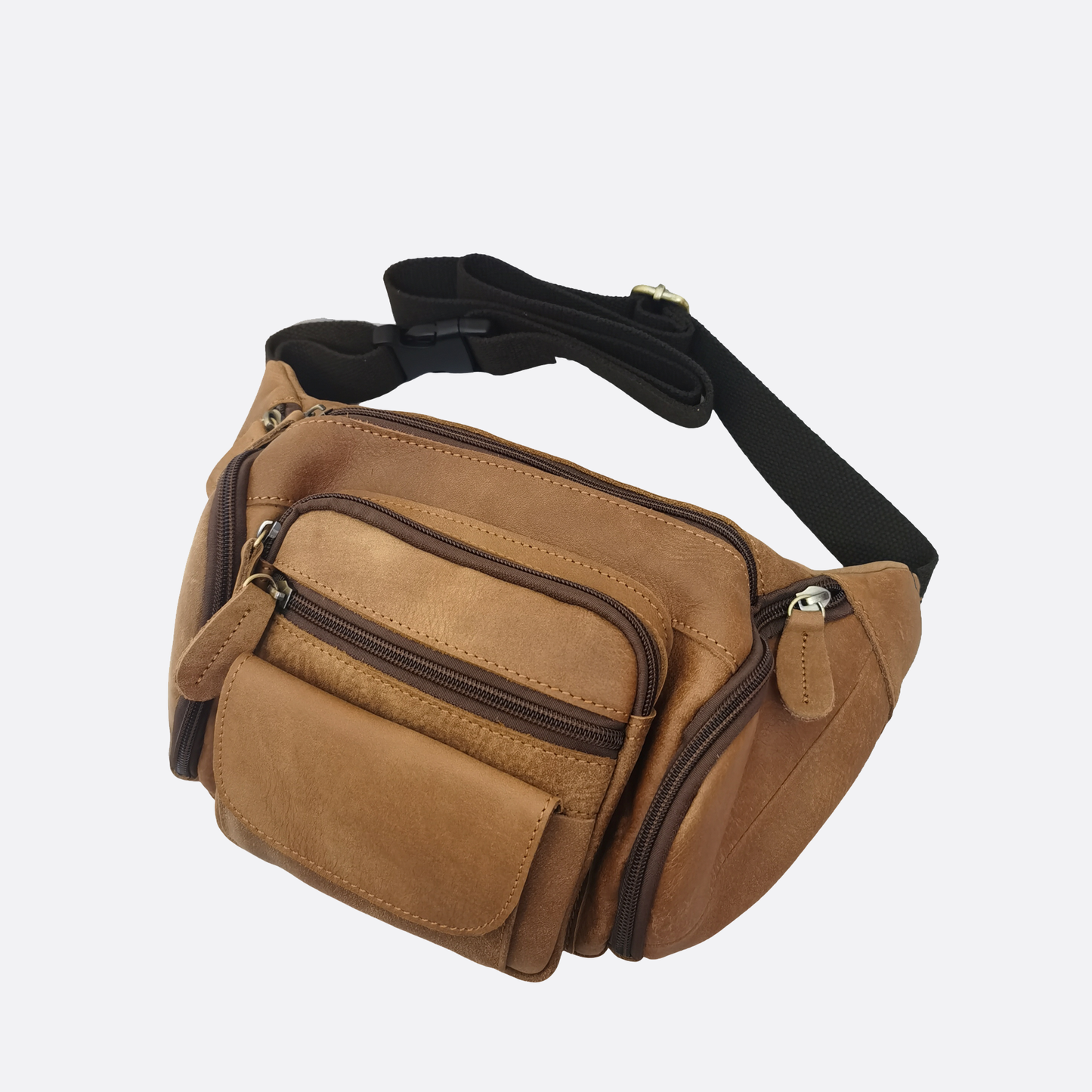 Unisex cowhide leather handbag Vesny pouch design waist bag