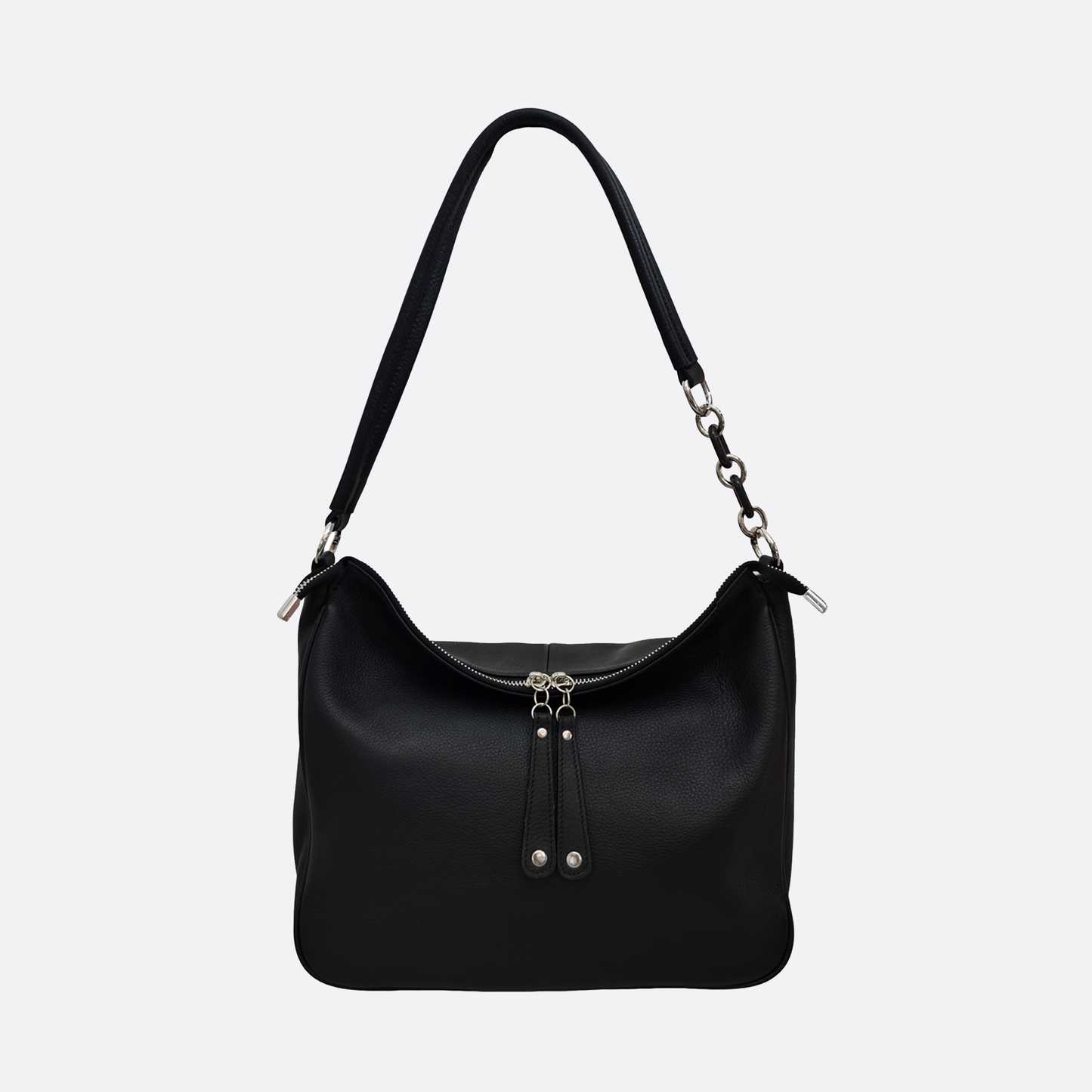 Women's genuine cowhide leather handbag Bora Chain design (chain removable upon request)