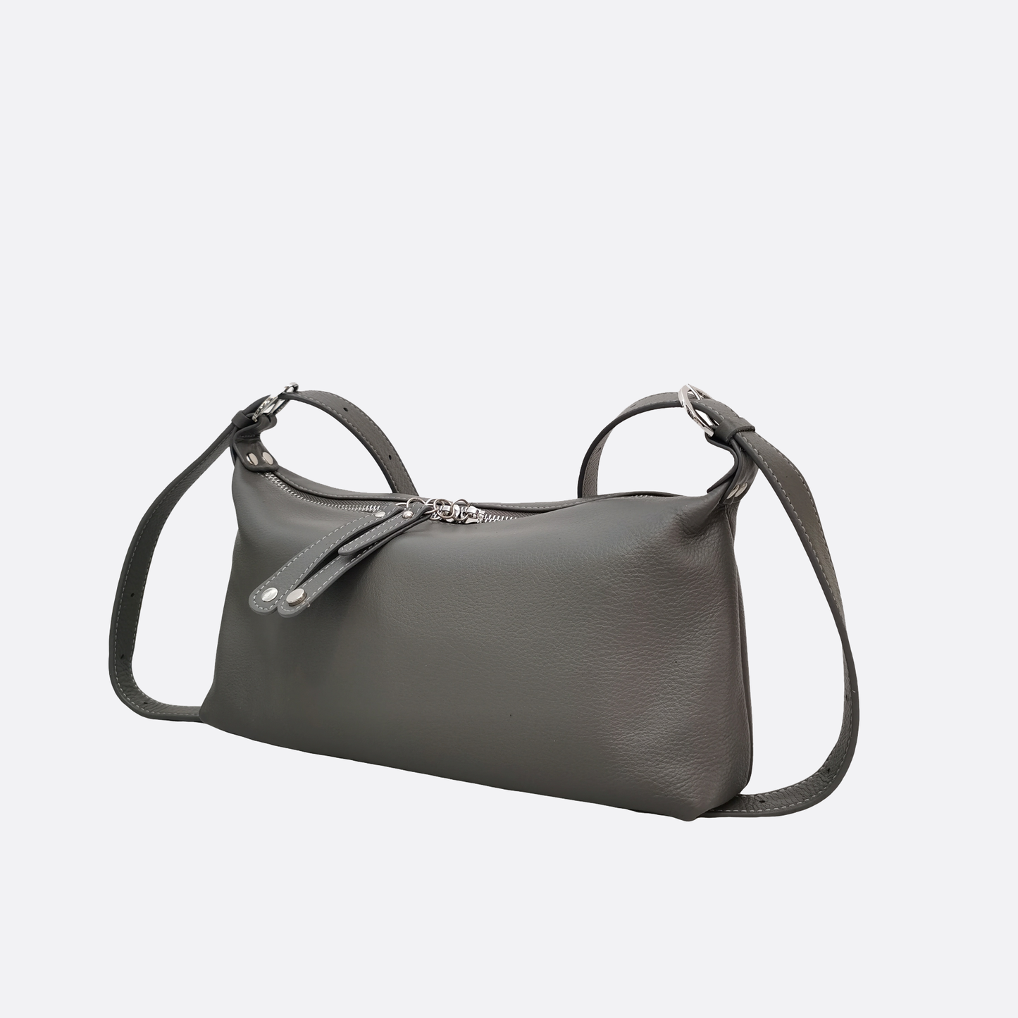 Women's genuine cowhide leather handbag Ingot design