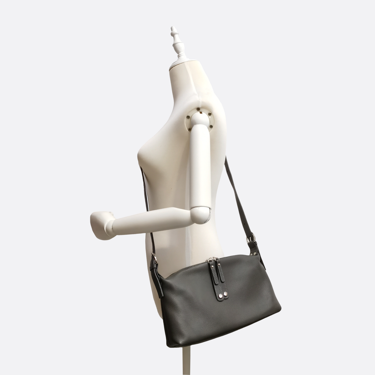Women's genuine cowhide leather handbag Ingot design