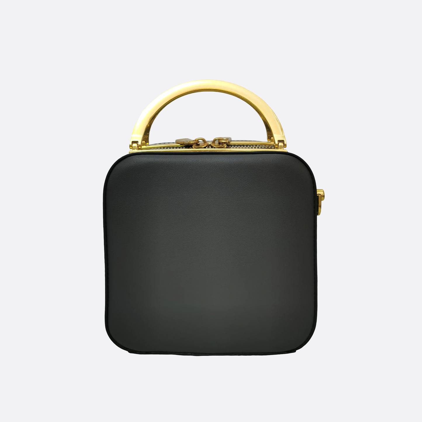 Women's genuine cowhide leather engraved handbag Square design