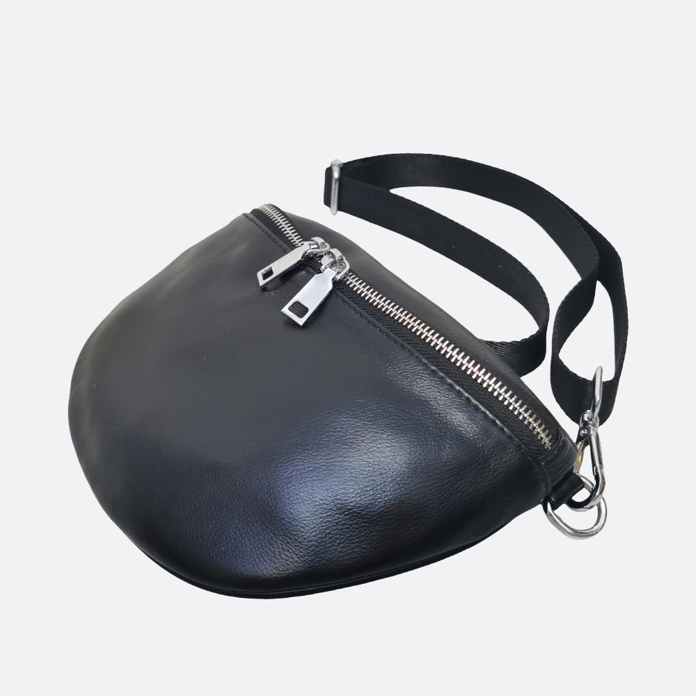 Unisex Men's and Women's genuine cowhide leather waist bag Vesny V3 design