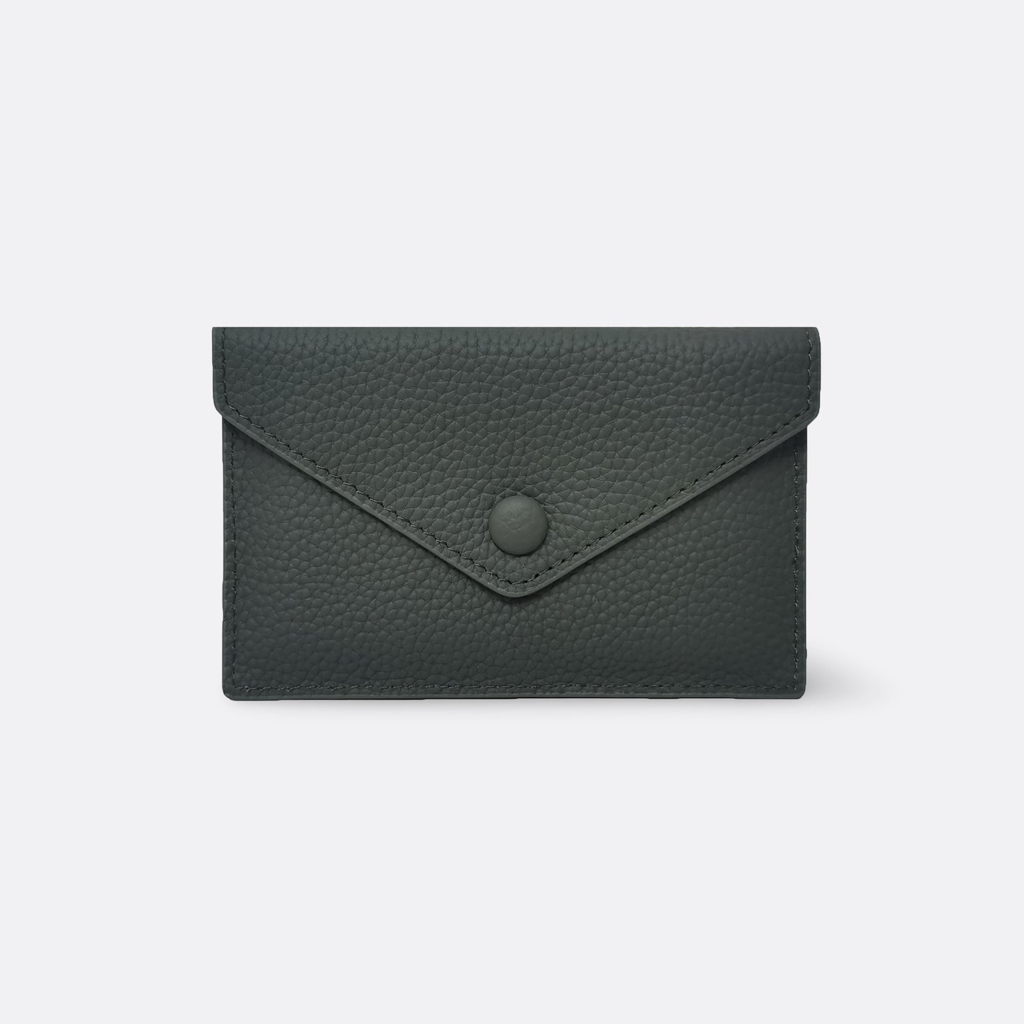 Women's genuine cowhide leather short card holder pouch Envelope design