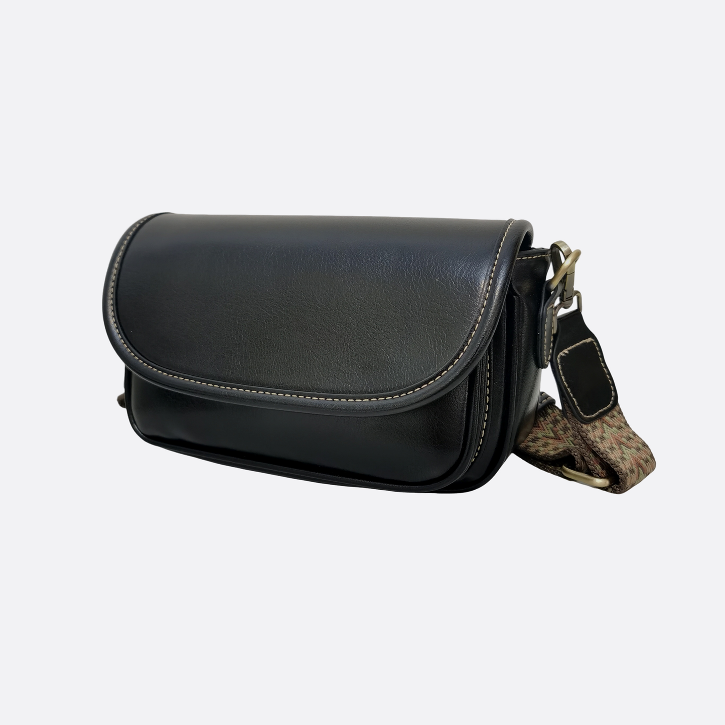 Women's genuine cowhide leather handbag Mini Messenger V2 sling bag
