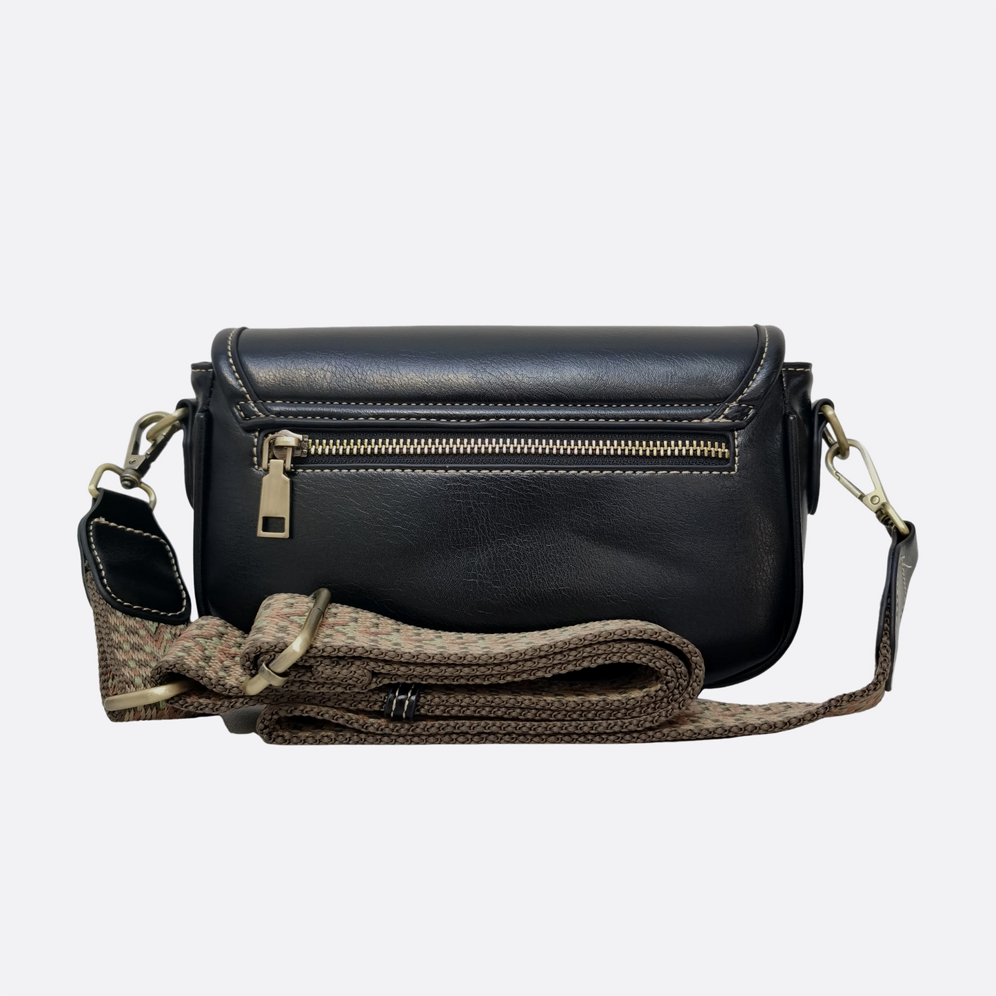 Women's genuine cowhide leather handbag Mini Messenger V2 sling bag