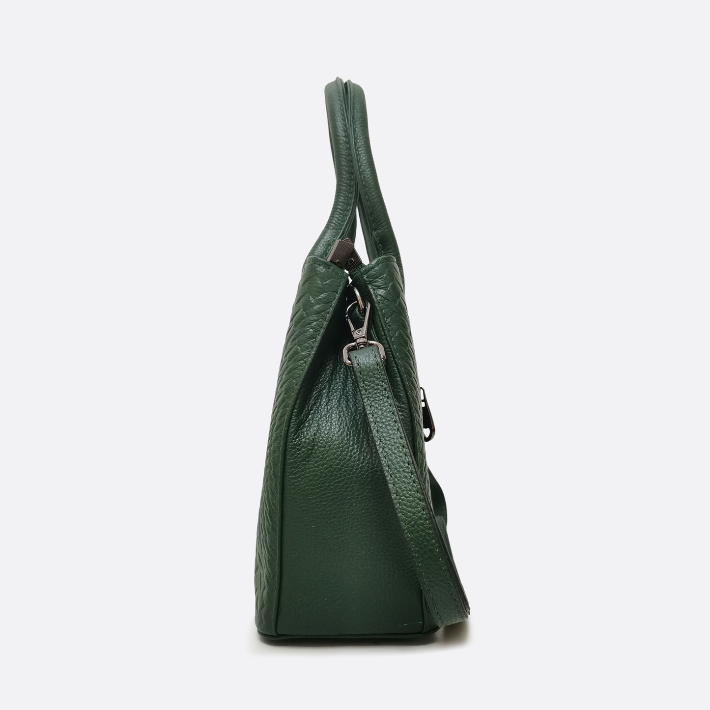 Women's genuine cowhide leather handbag Potter design in woven print
