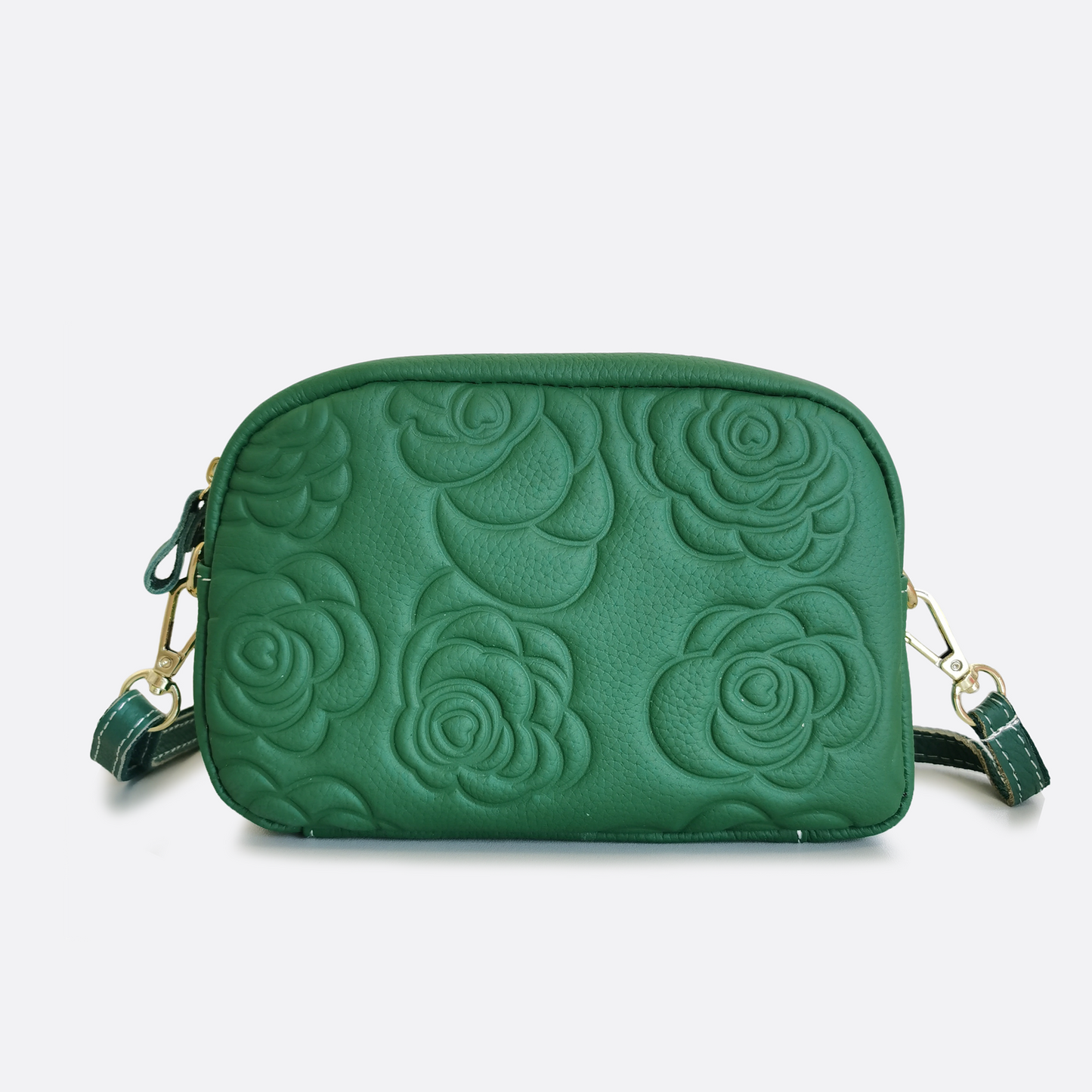 Women's genuine cowhide leather handbag Floral Mini Murca design