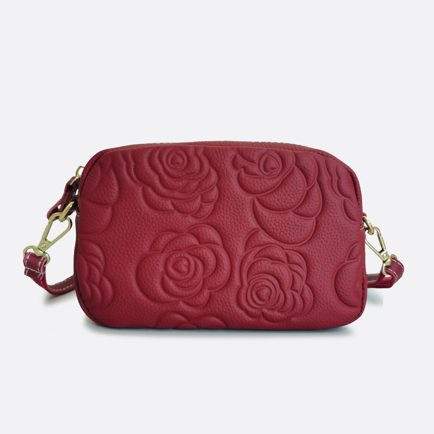 Women's genuine cowhide leather handbag Floral Mini Murca design