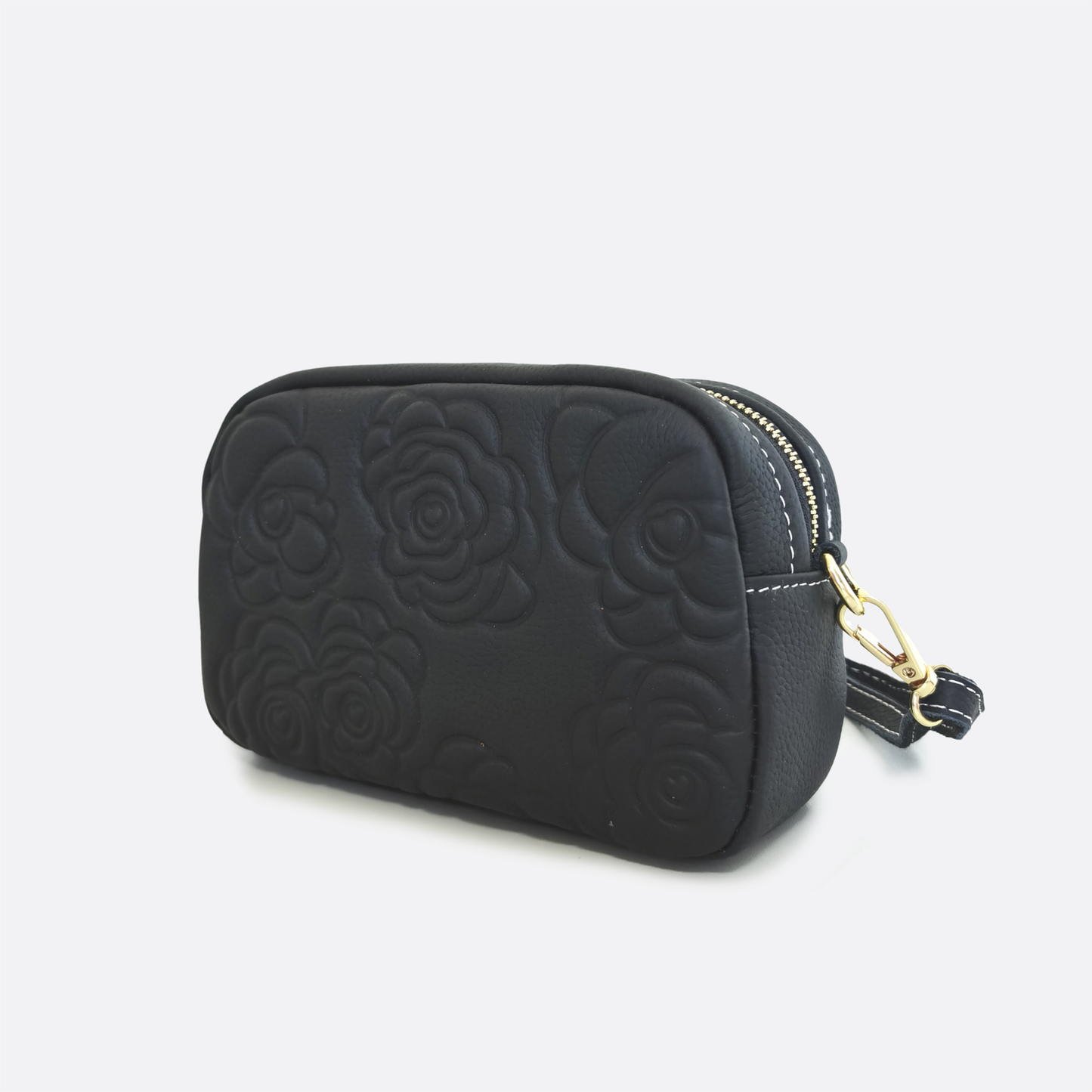 Women's genuine cowhide leather handbag Floral Mini Murca design