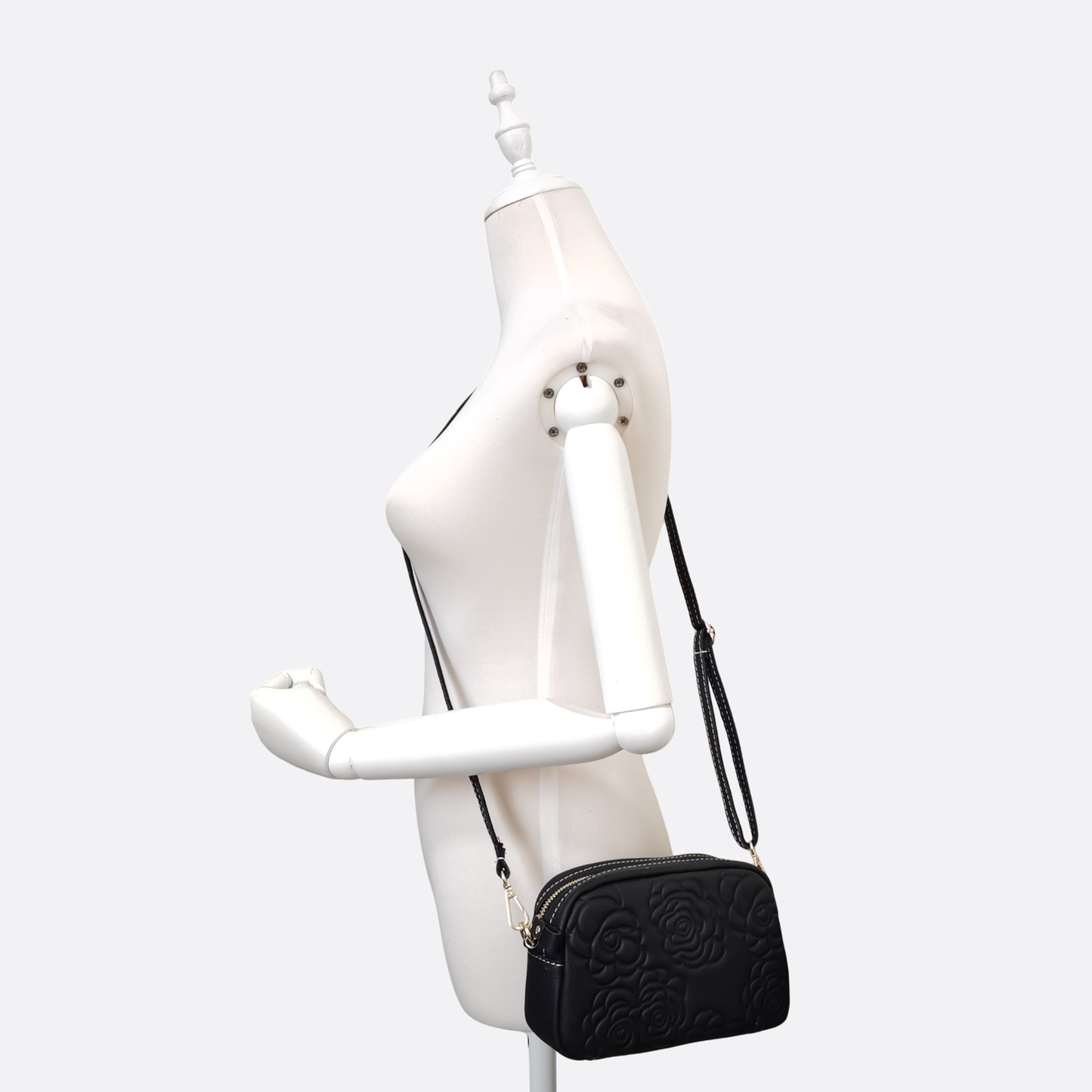 Women's genuine cowhide leather handbag Floral Mini Murca design