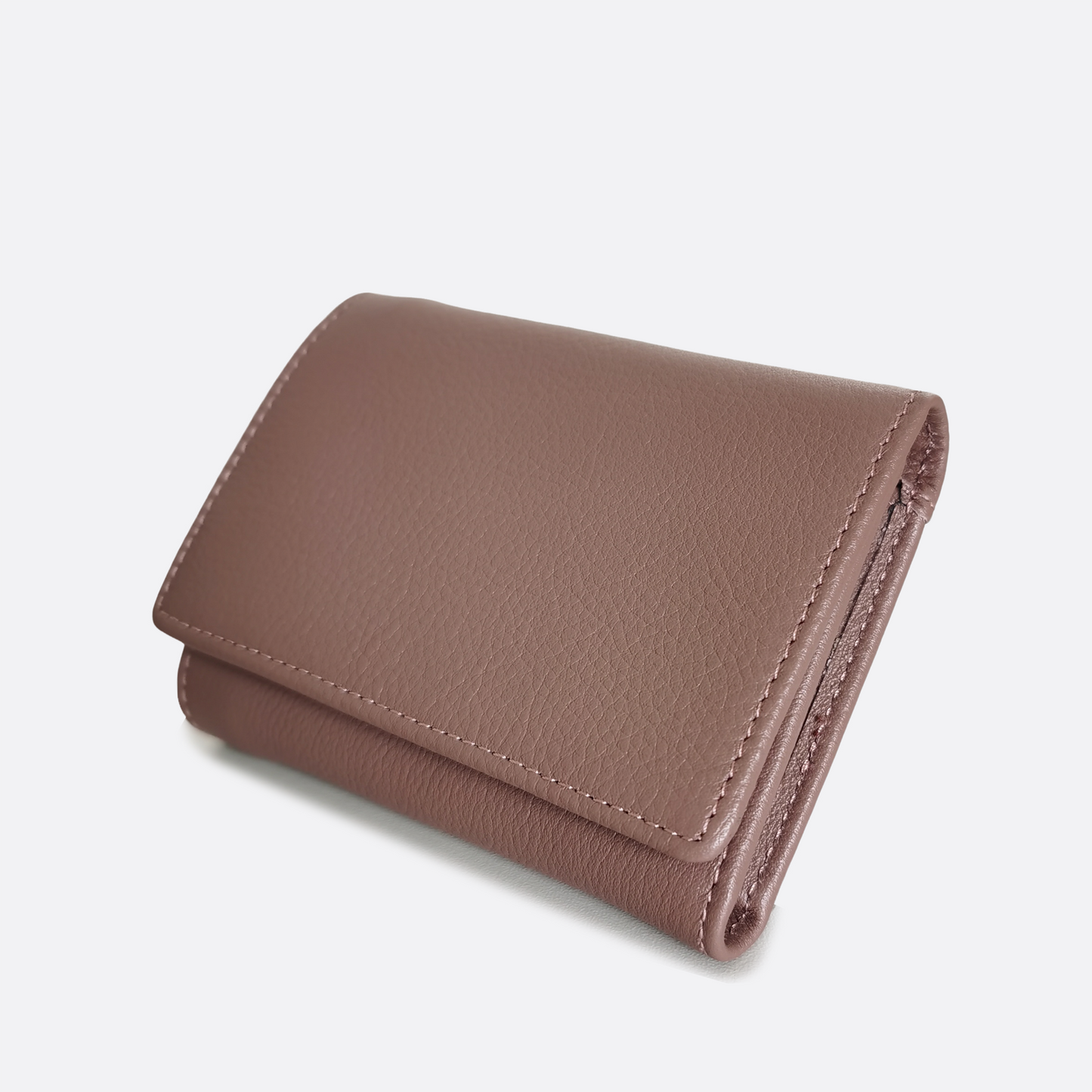 Unisex genuine cowhide leather short wallet Derie V2 design