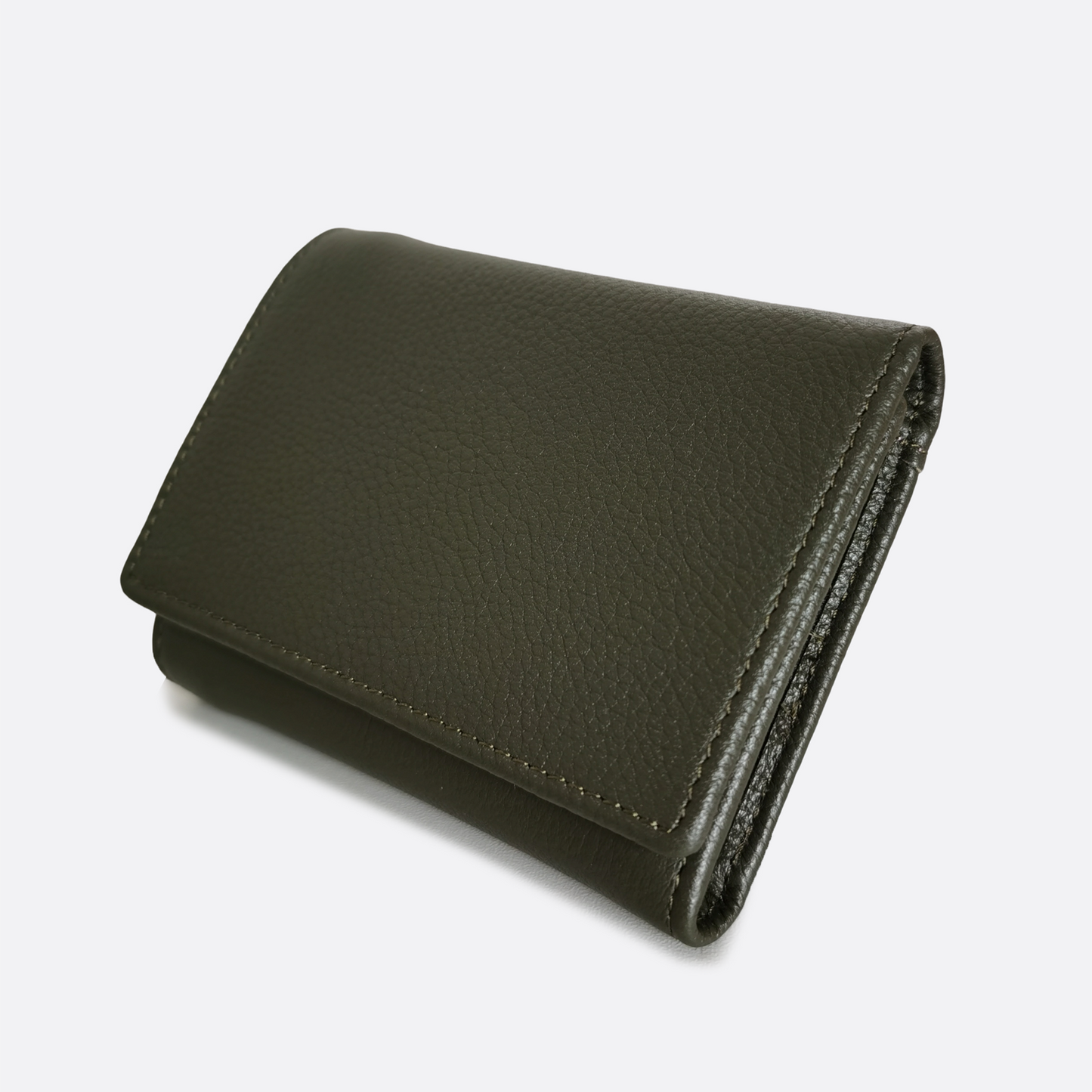 Unisex genuine cowhide leather short wallet Derie V2 design