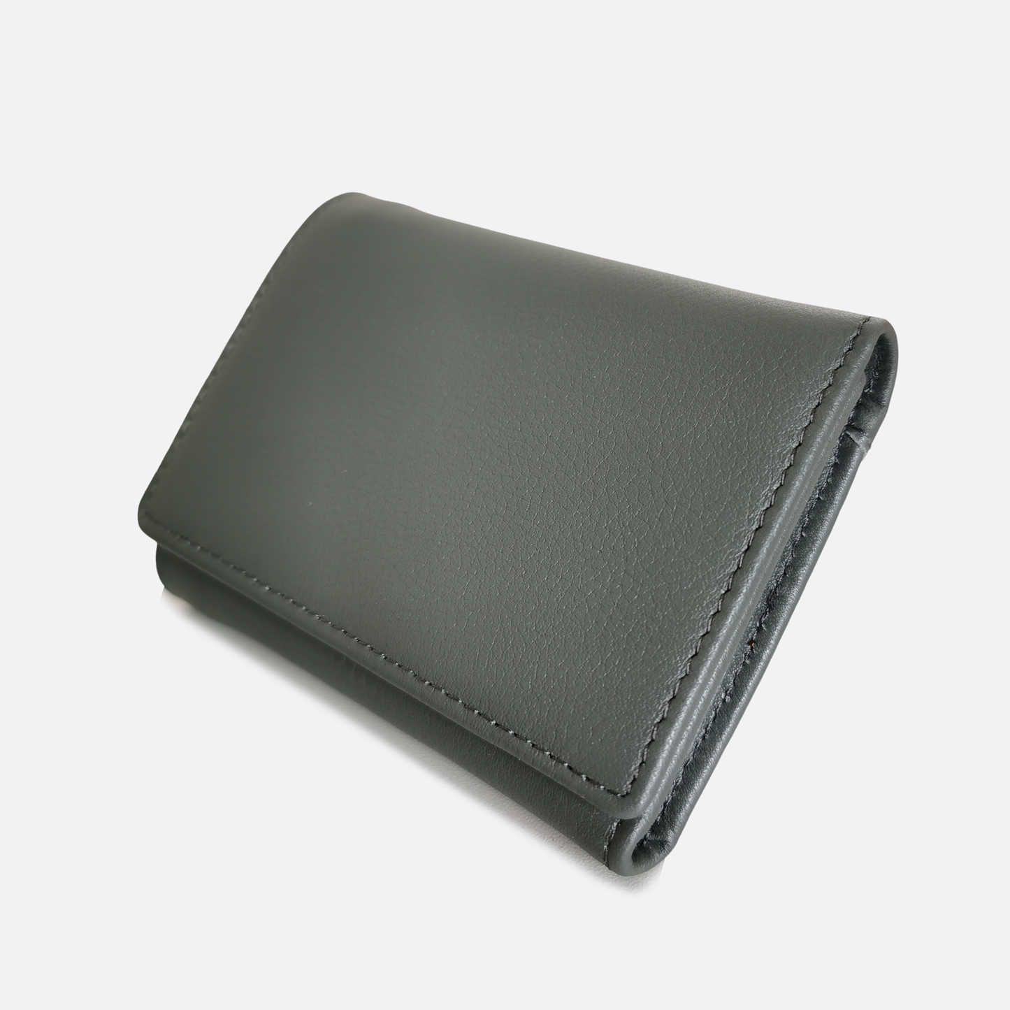 Unisex genuine cowhide leather short wallet Derie V2 design