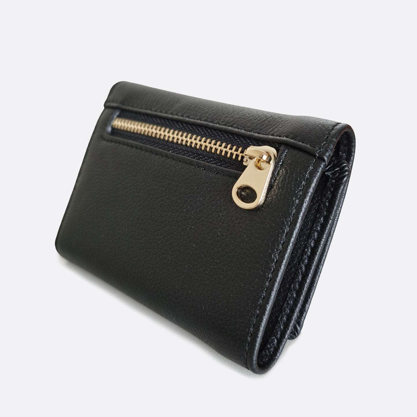 Unisex genuine cowhide leather short wallet Derie V2 design