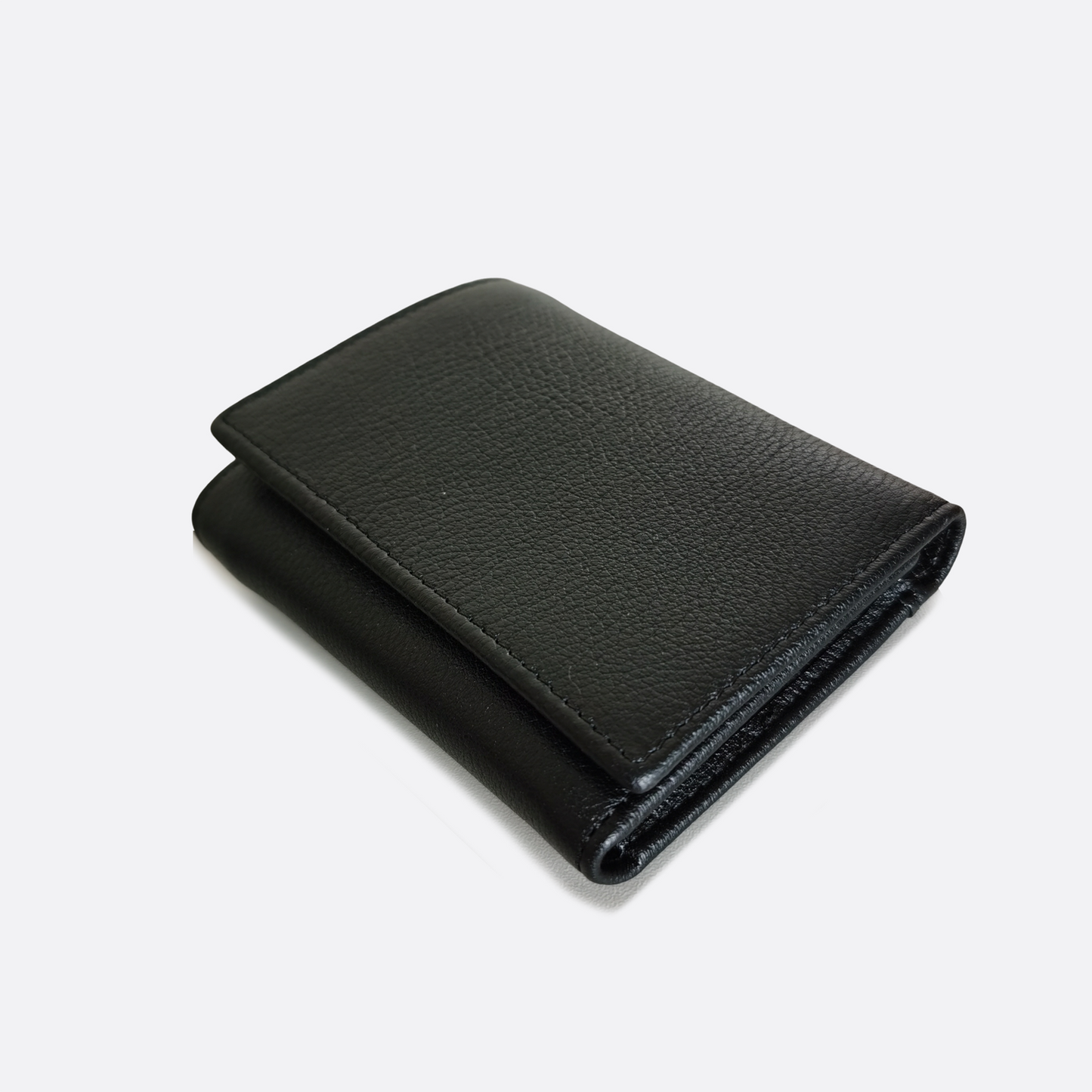 Unisex genuine cowhide leather short wallet Derie V2 design