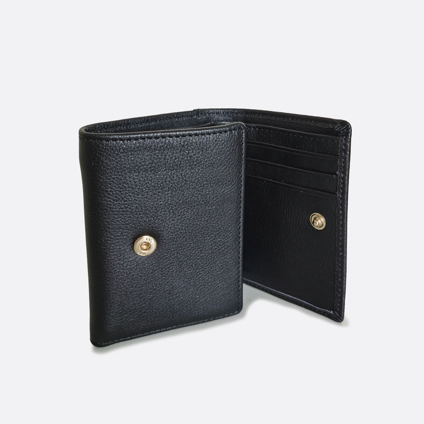 Unisex genuine cowhide leather short wallet Derie V2 design