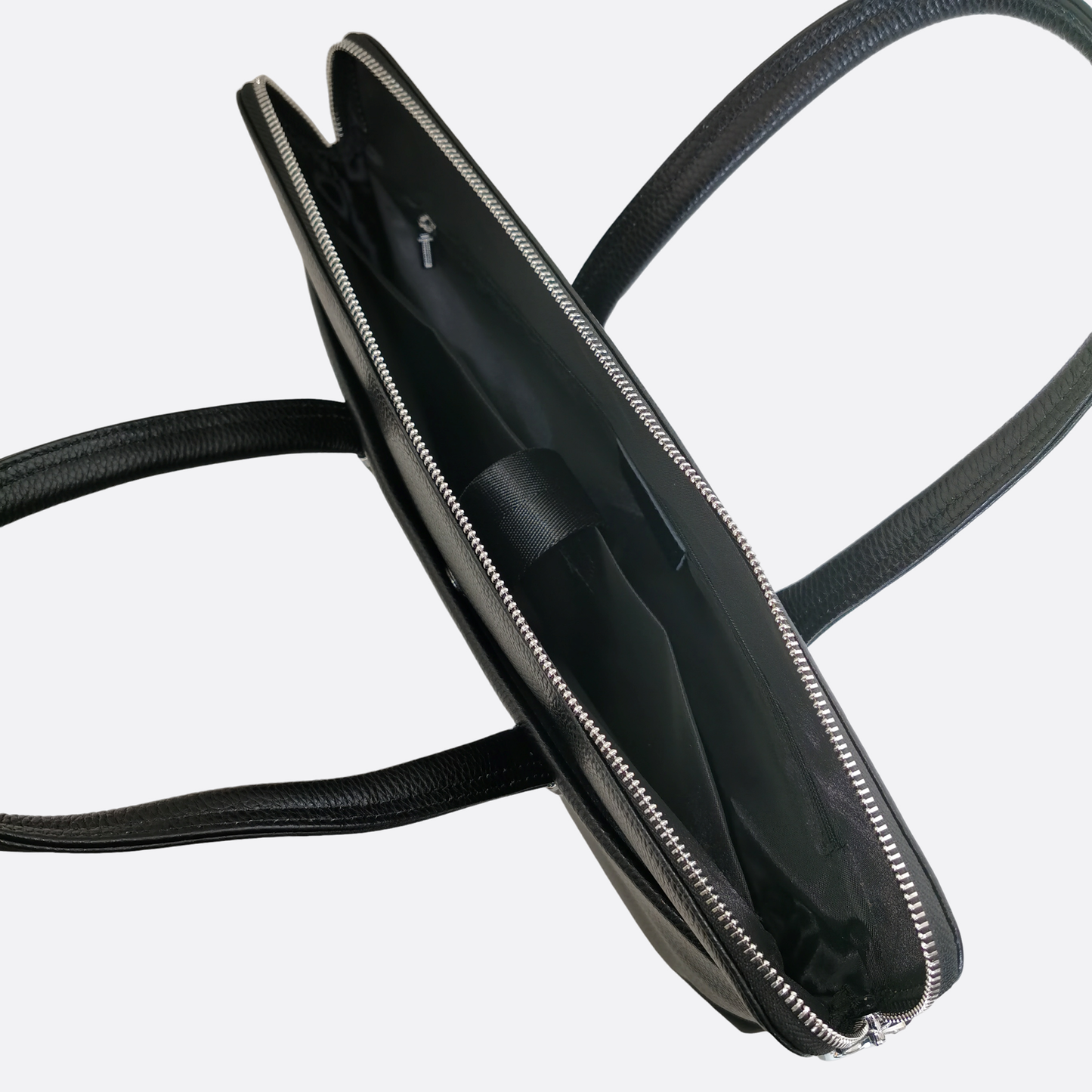 Unisex genuine cowhide leather slim briefcase laptop bag with sling Marcel design