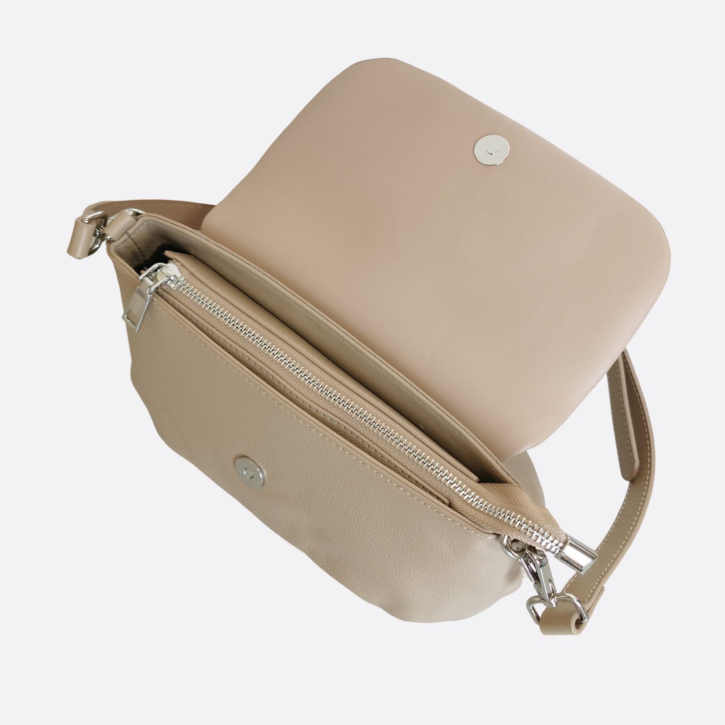 Women's genuine cowhide leather messenger satchel bag handbag Boite V2 design