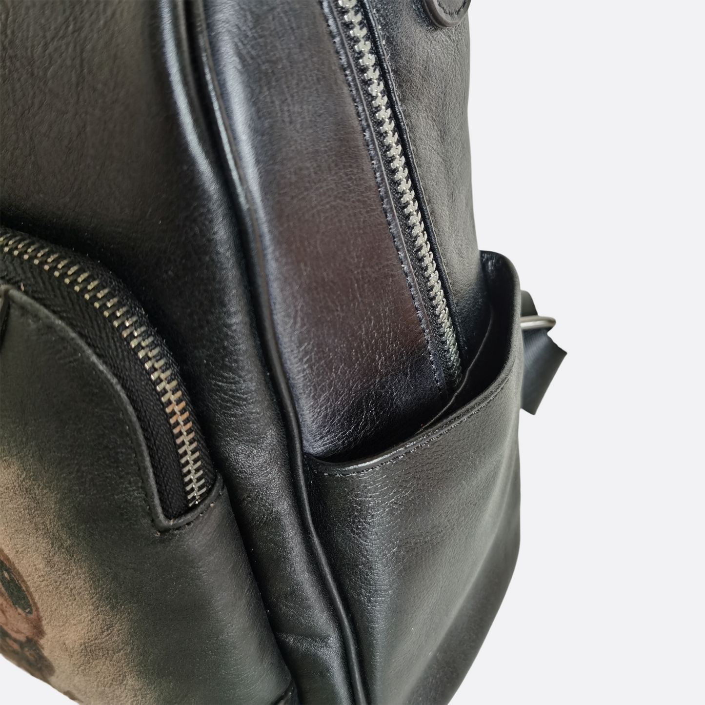 Women's genuine cowhide leather sling bag/backpack Squirrel design