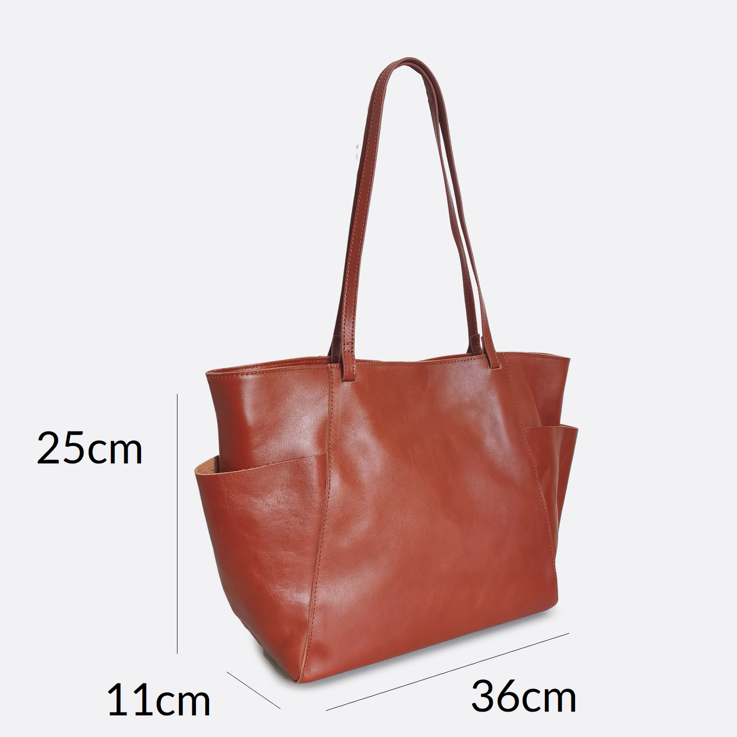 Women's genuine cowhide leather handbag Depaule design