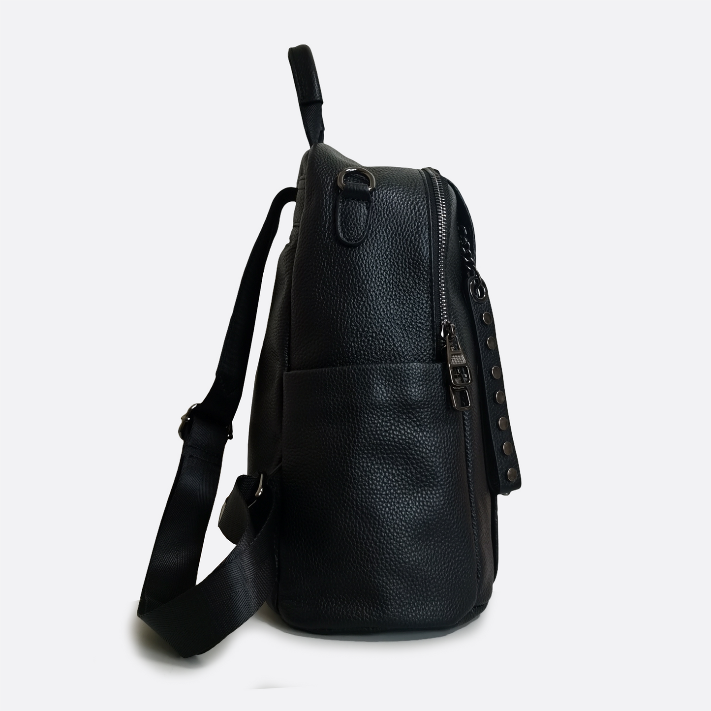 Women's cowhide leather Diamond design backpack