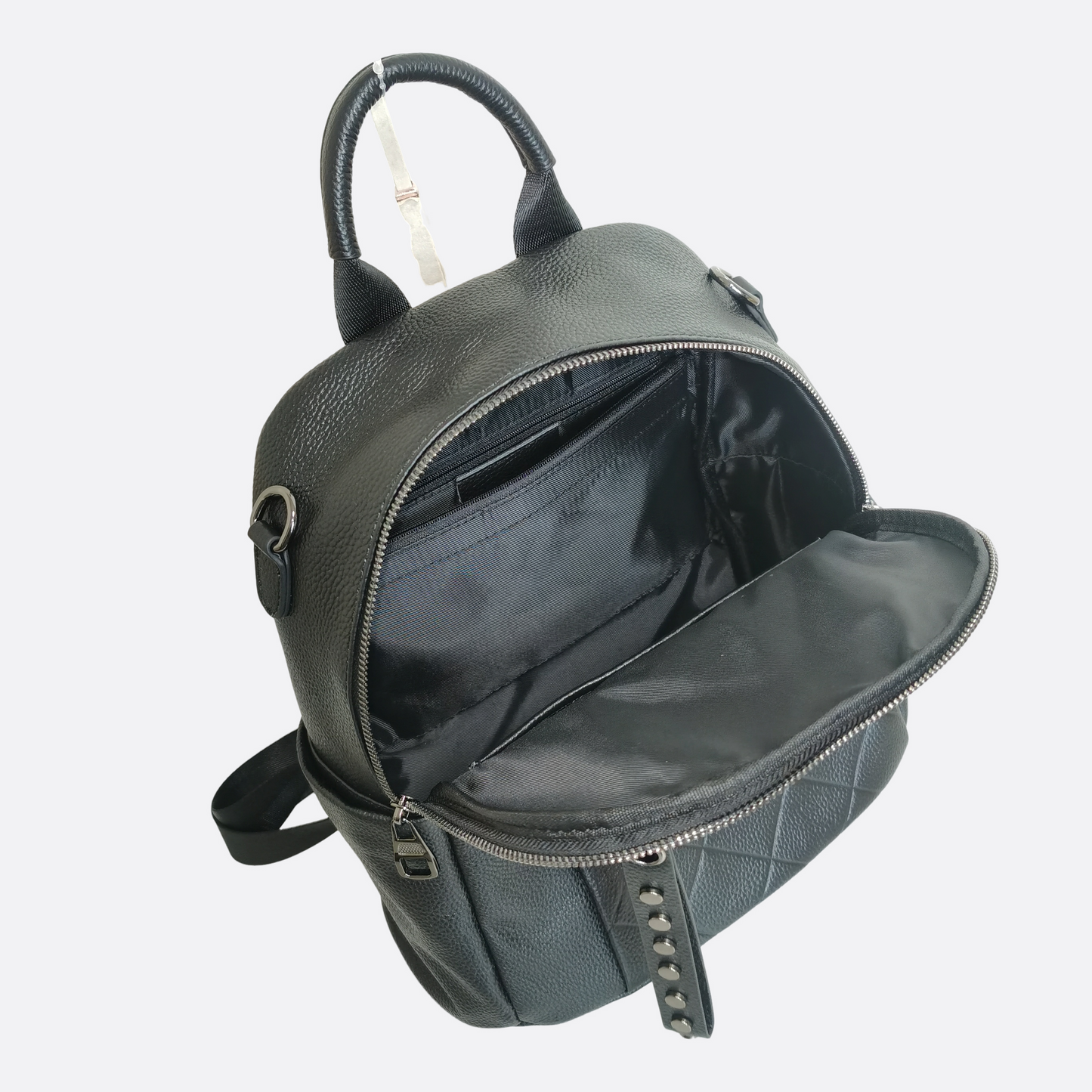 Women's cowhide leather Diamond design backpack
