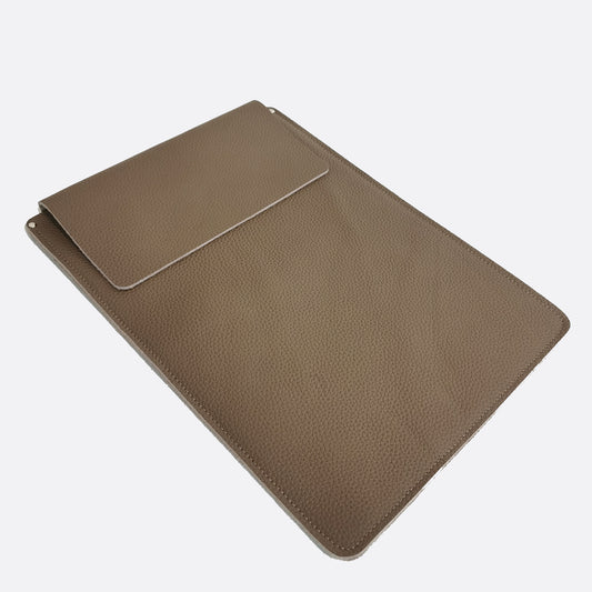 Unisex genuine cowhide leather laptop sleeve / laptop folio v2