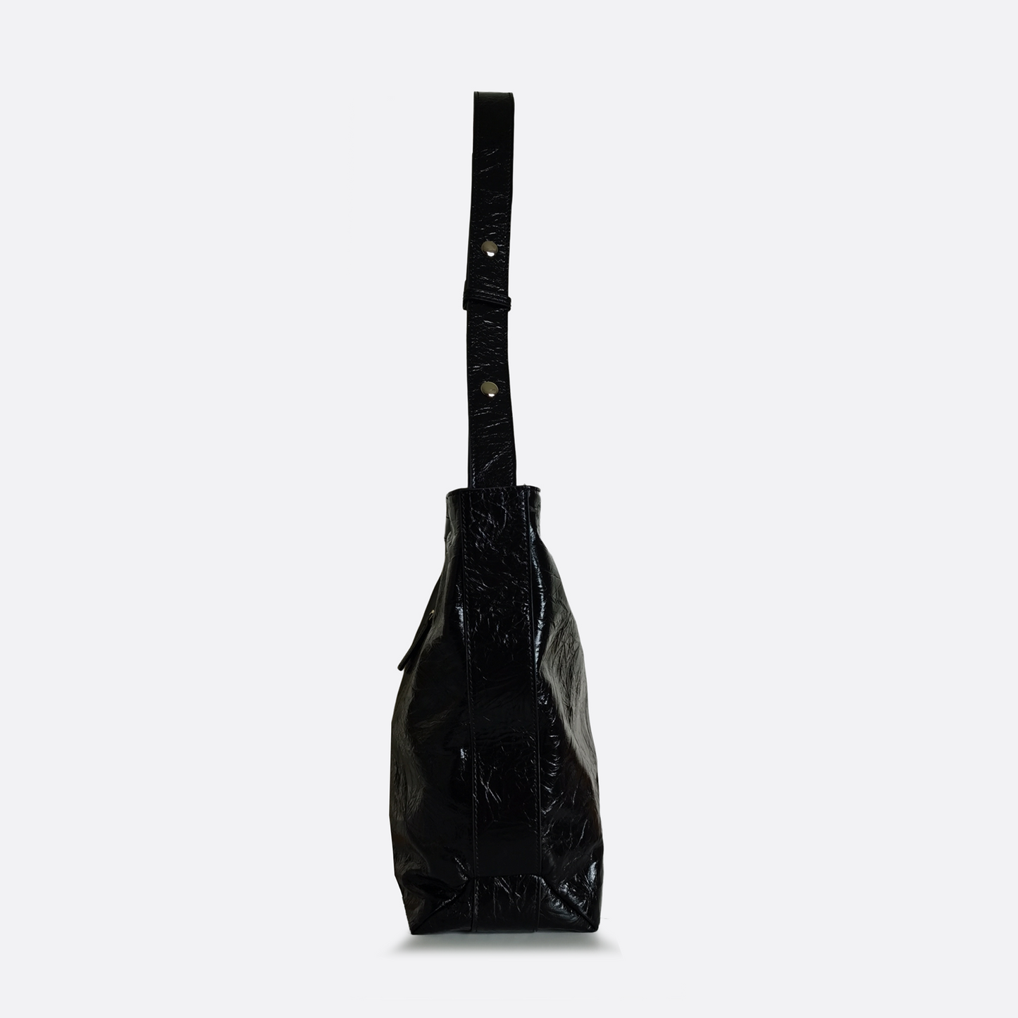 Women's waxed genuine cowhide leather crumbled handbag Klos design