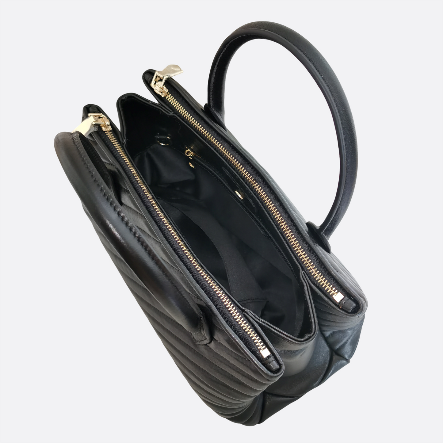 Women's genuine lambskin leather handbag Falten Perry design