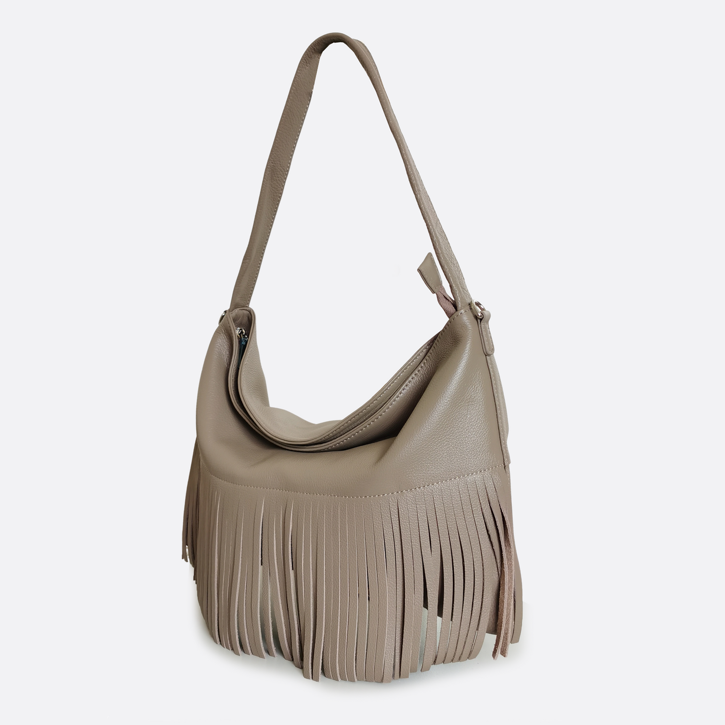 Women's genuine cowhide leather hobo bag Tassel Dilla V2 design