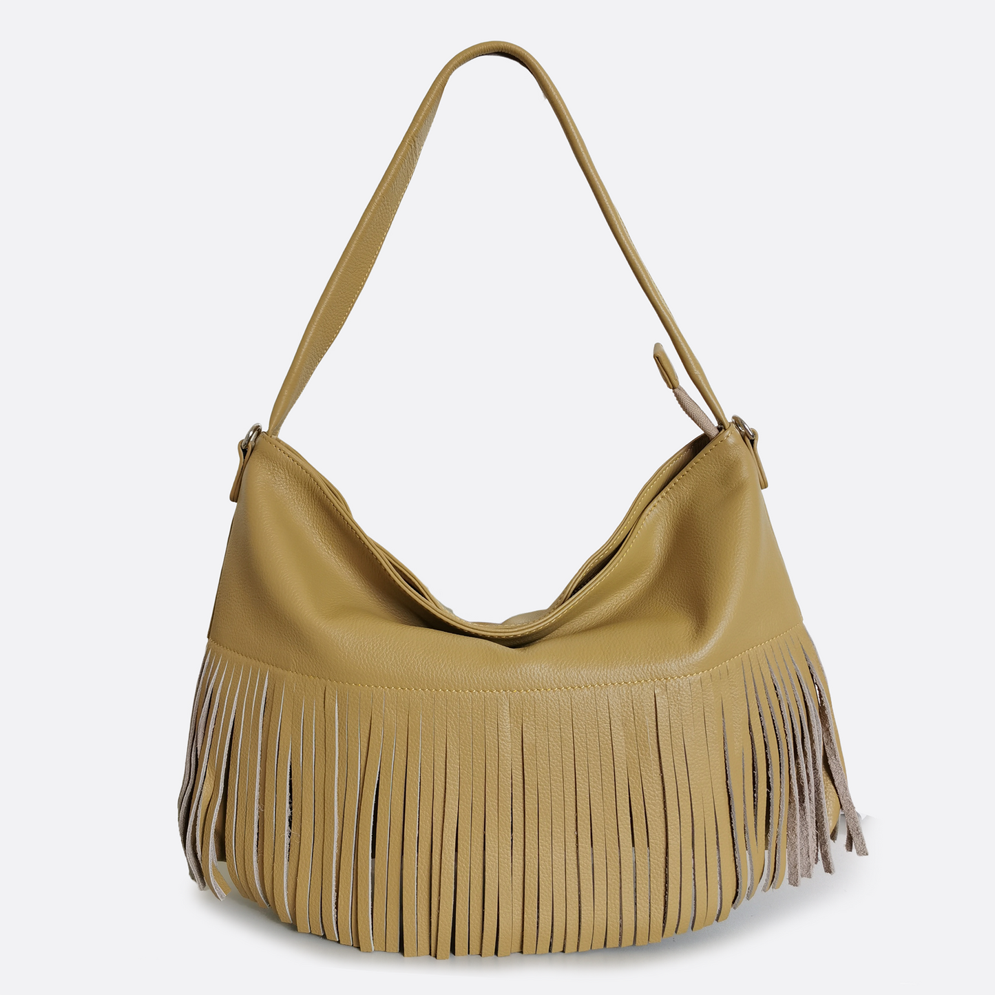 Women's genuine cowhide leather hobo bag Tassel Dilla V2 design