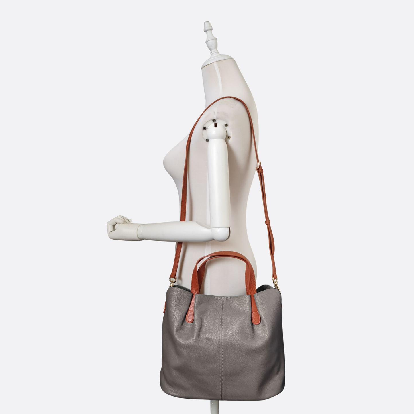 Women's genuine cowhide leather handbag Borsa V2 design